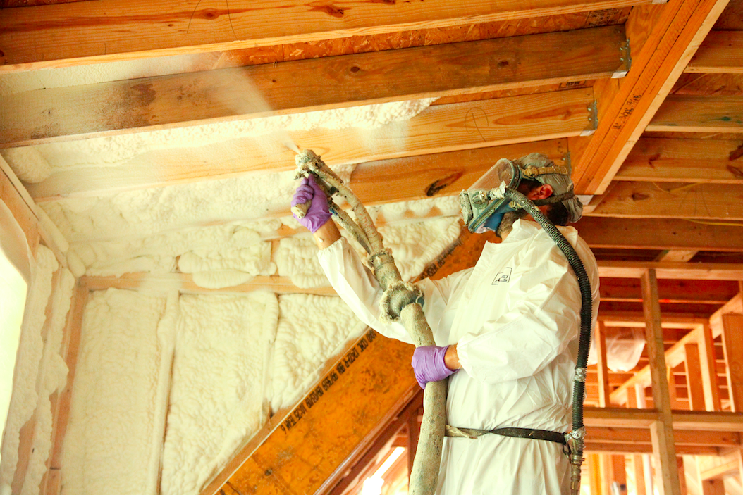 spray foam insulation installation