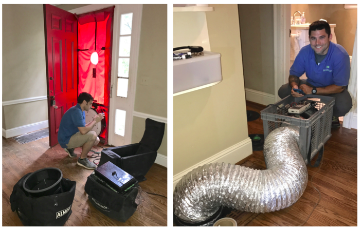 Blower door and duct blaster testing