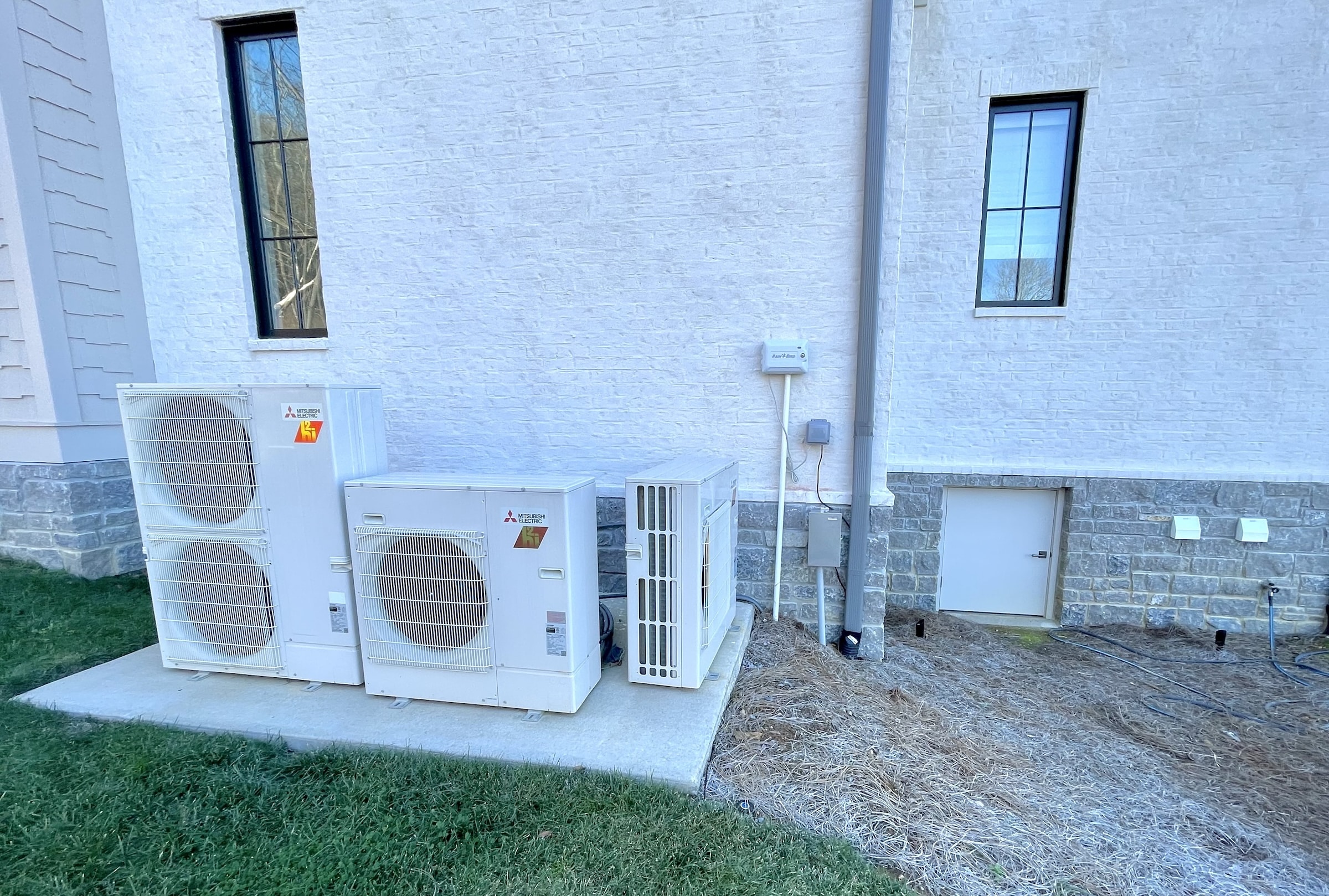 Newly installed heat pumps