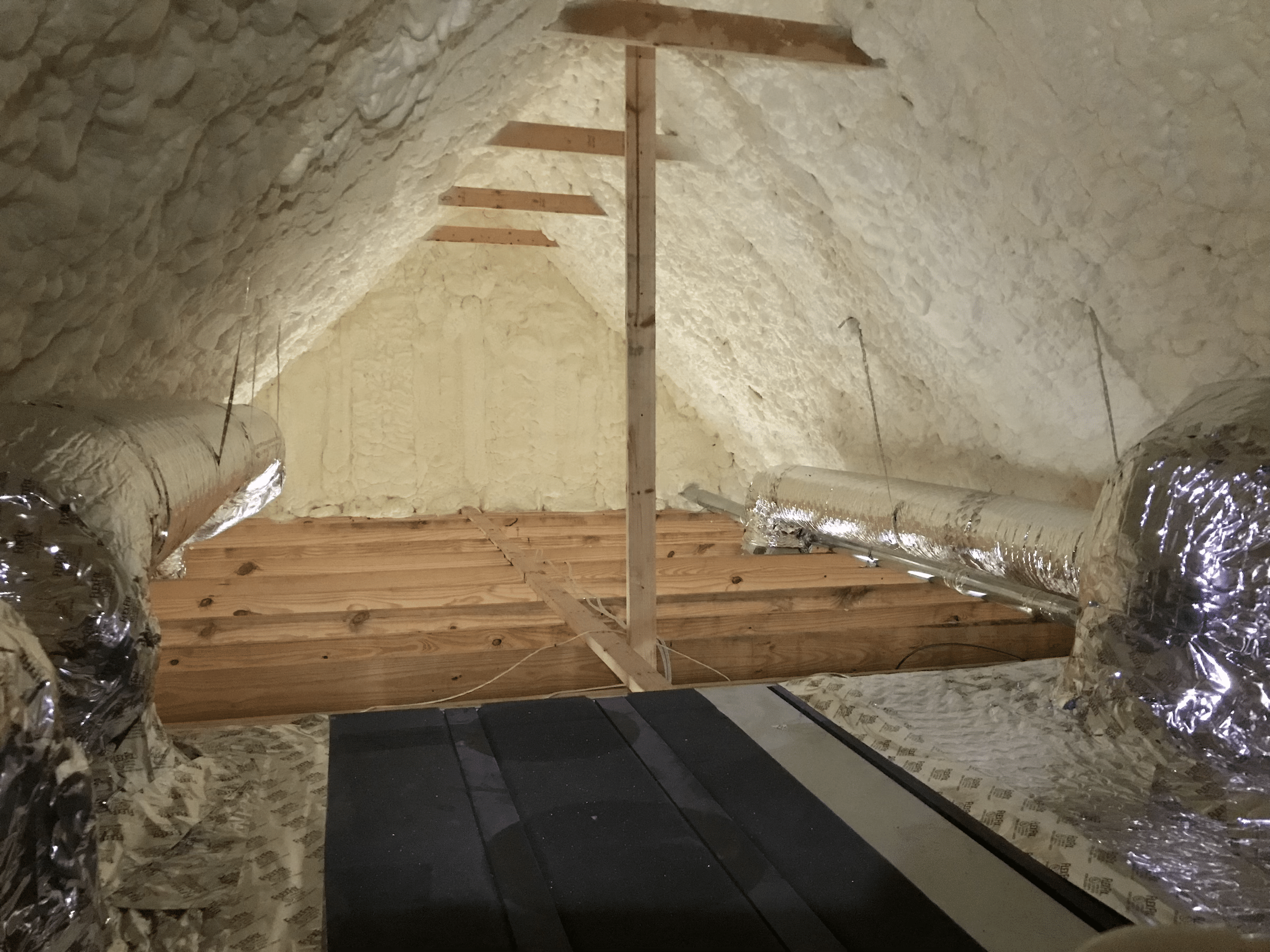 Spray Foam Insulated Attic