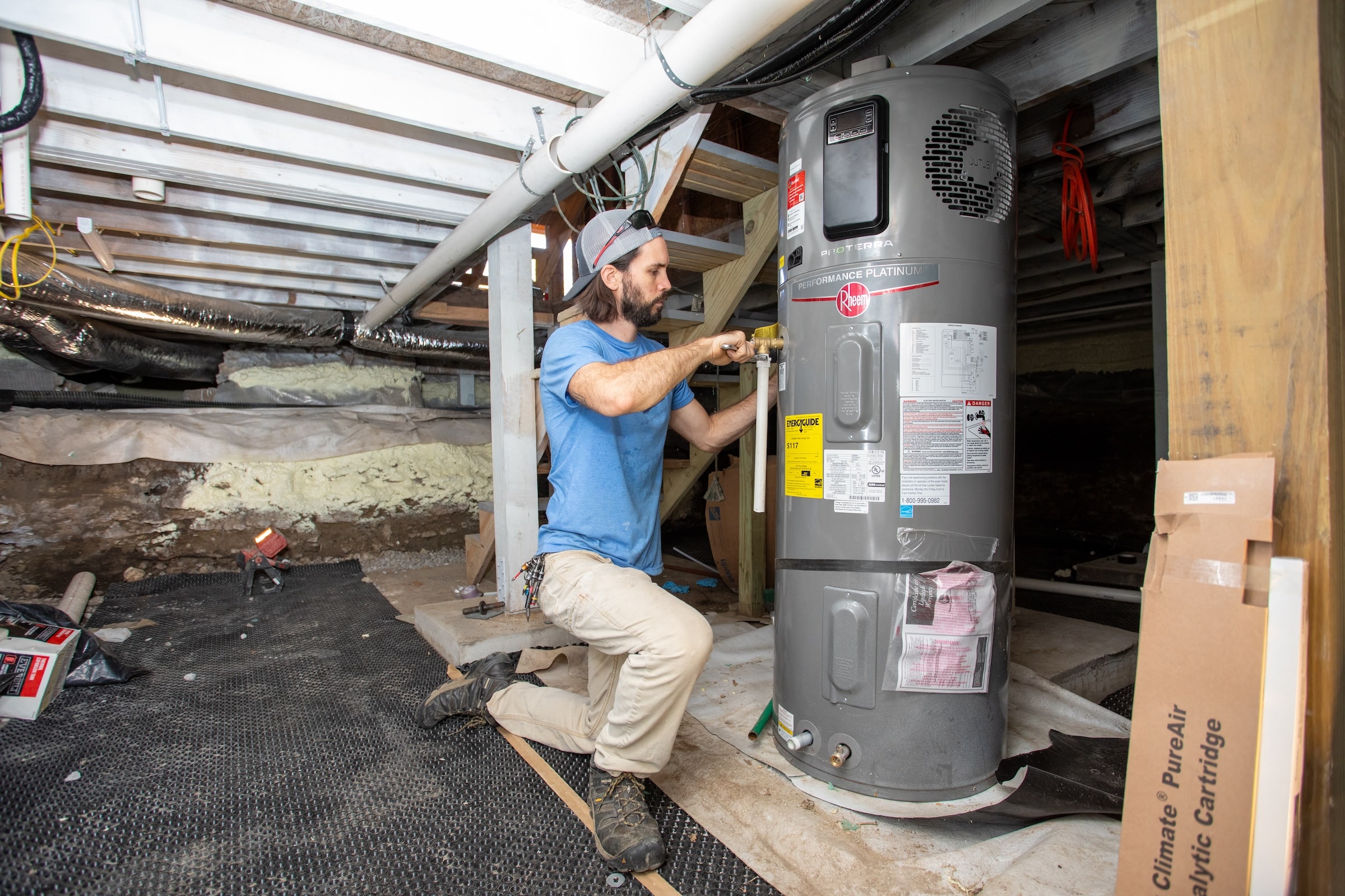 E3 Team Working On Water Heater