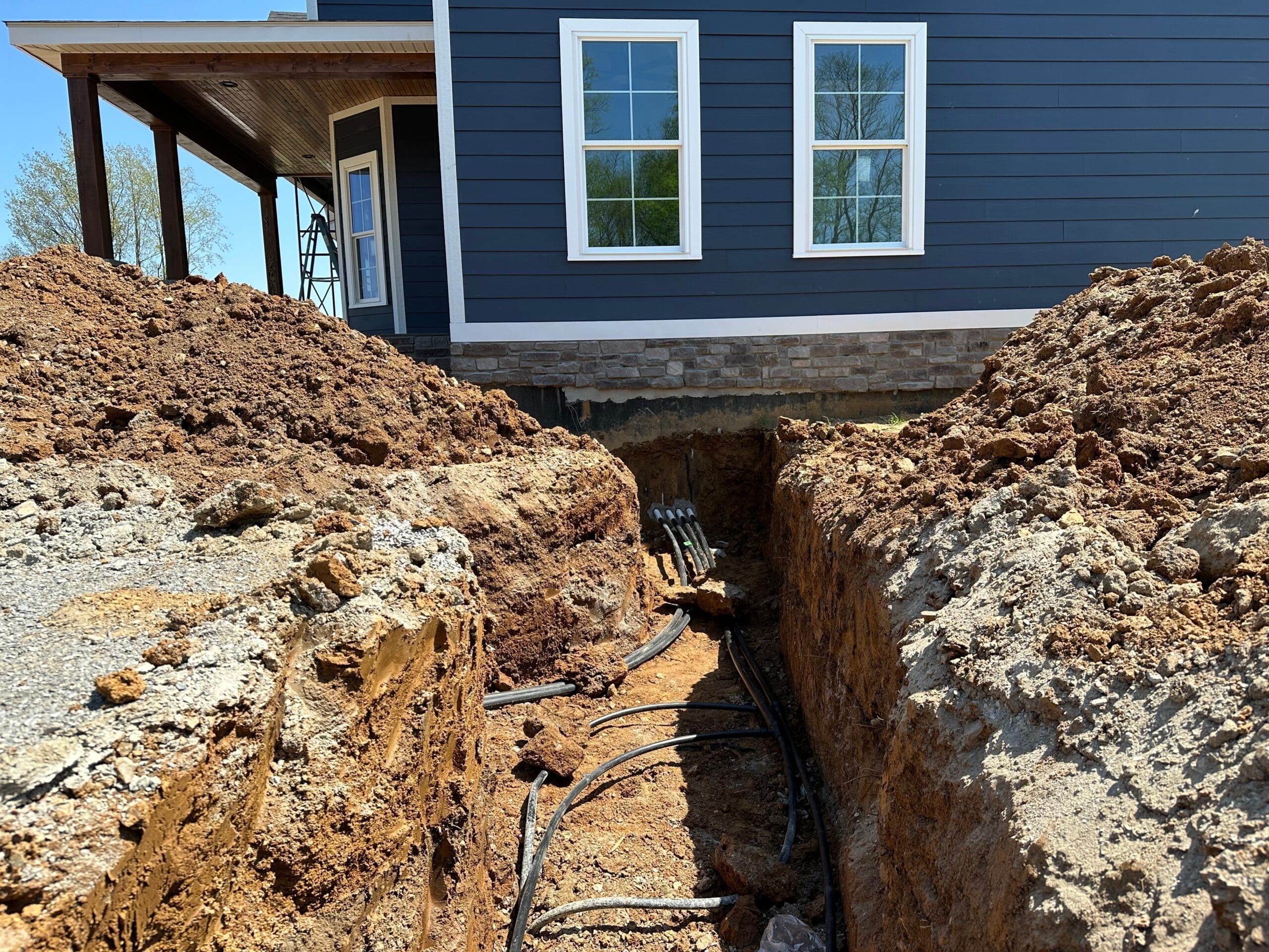 geothermal heat pump trench