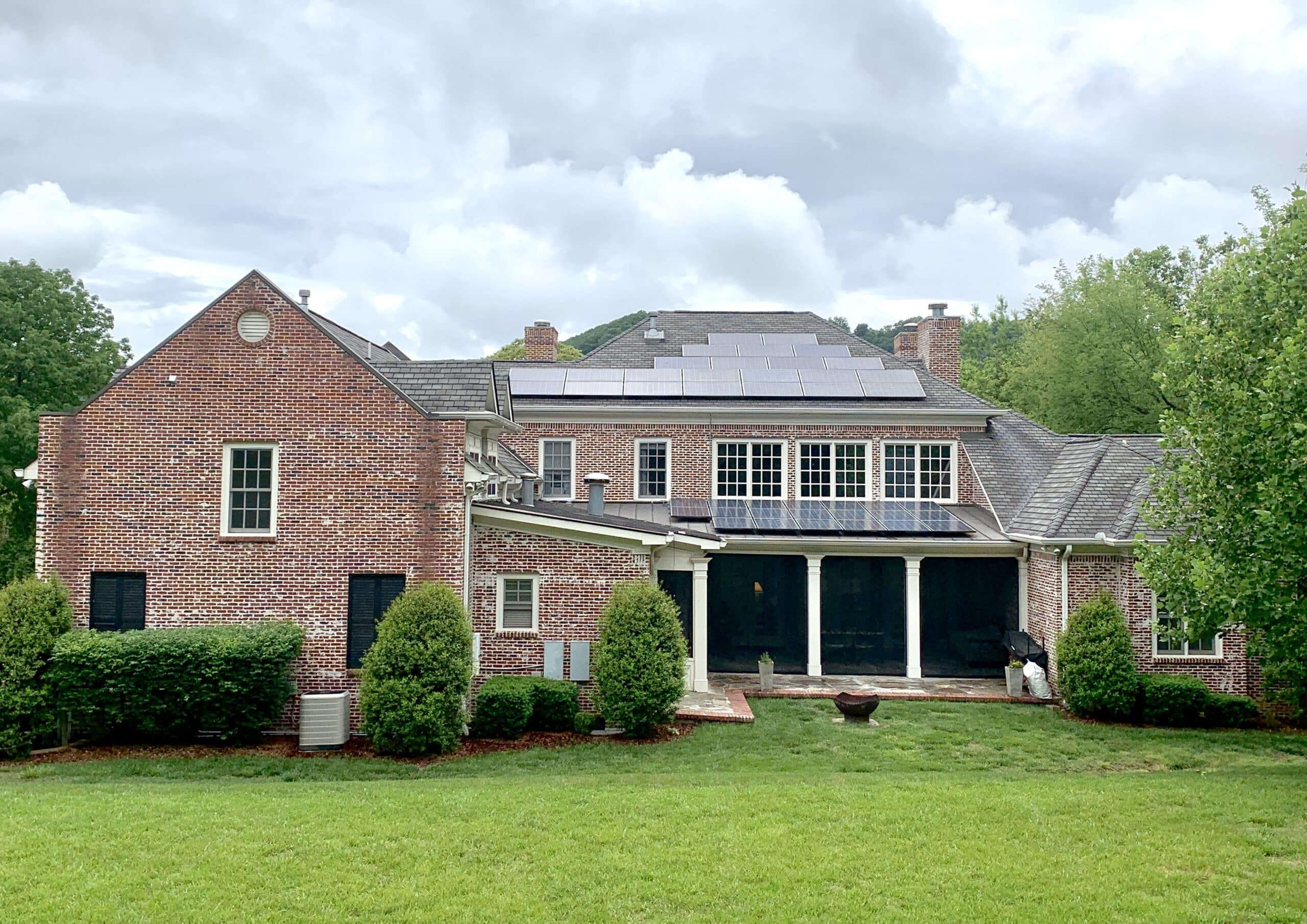House with solar on the roof